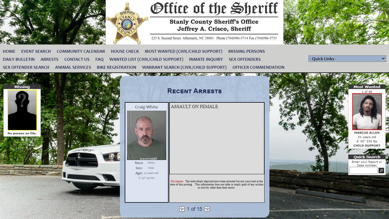 Stanly County Sheriff's Office P2C